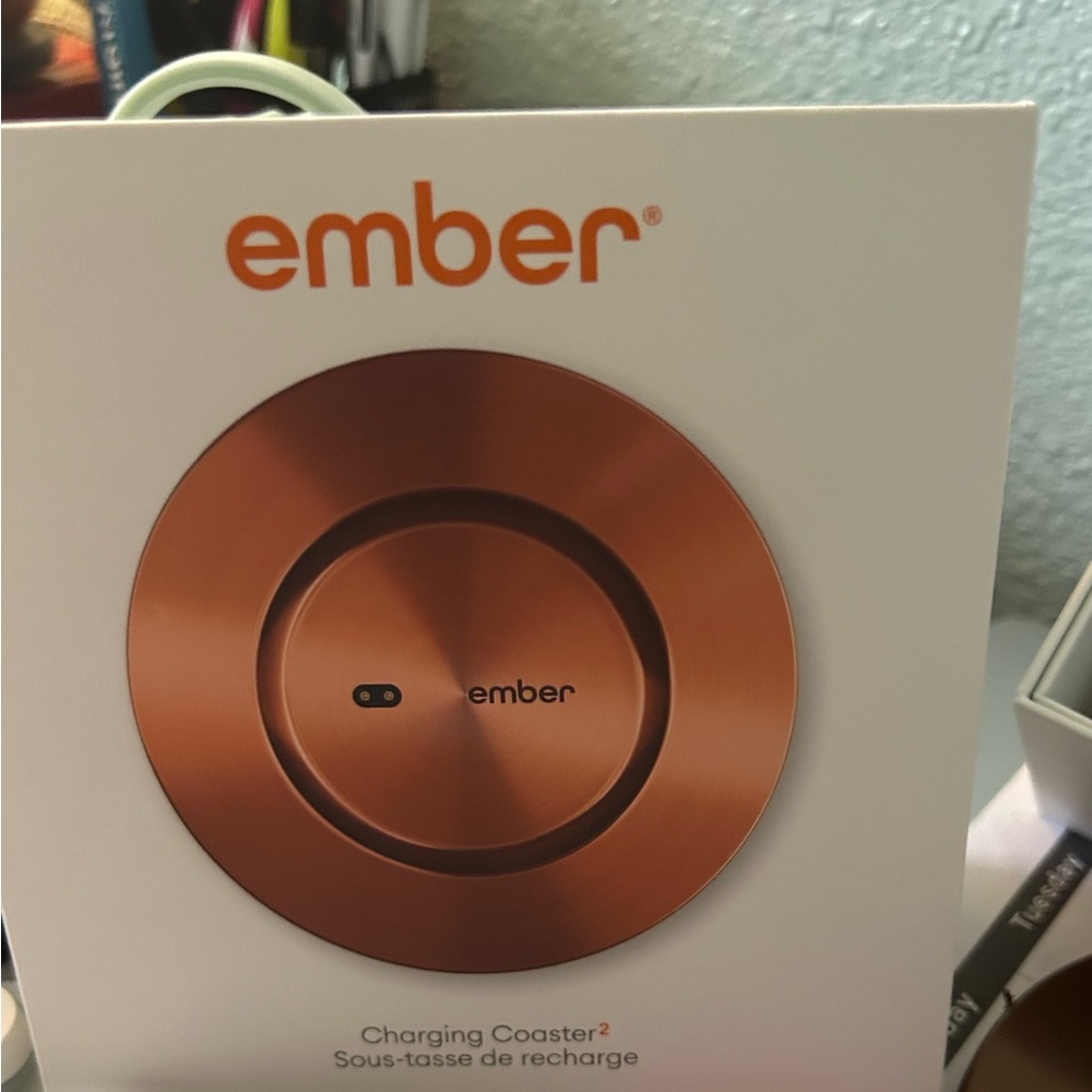 Ember Charging Coaster in Copper Finish